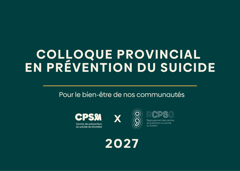 Image pour "Colloque provincial en prévention du suicide 2027"